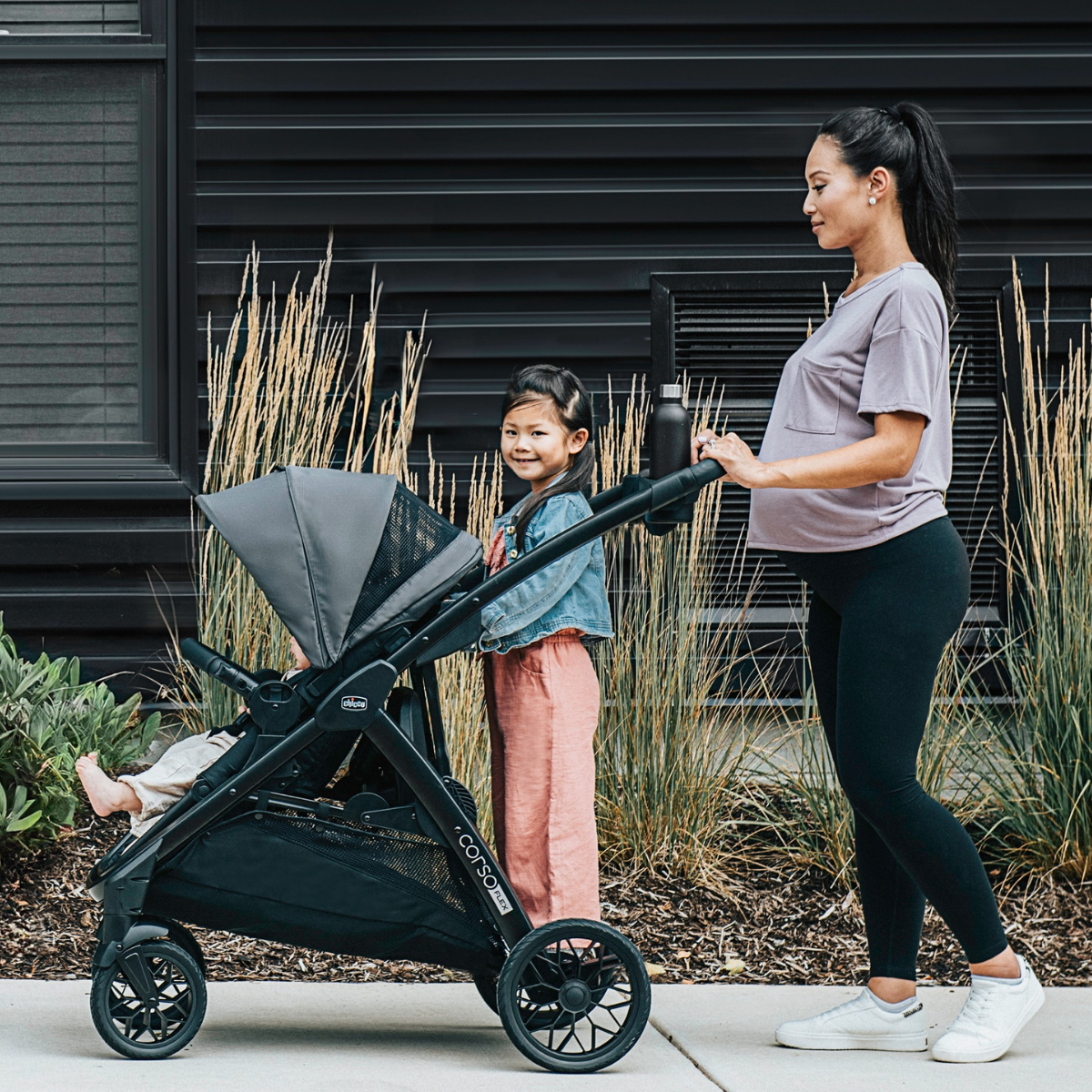 double infant stroller Cybex Gazelle S Stroller Almond Beige / Taupe Frame