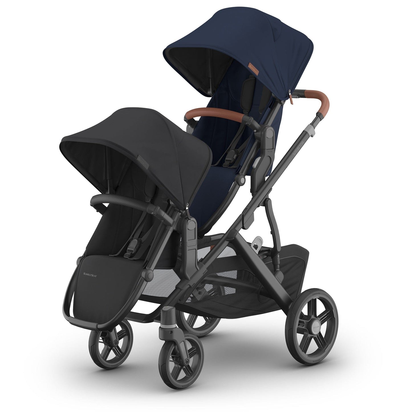 UPPAbaby Vista V3 Double Stroller with RumbleSeat V3 Bundle - Noa / Jake - 0303-VSO-NA-NOA-0904-RBS-NA-JKE