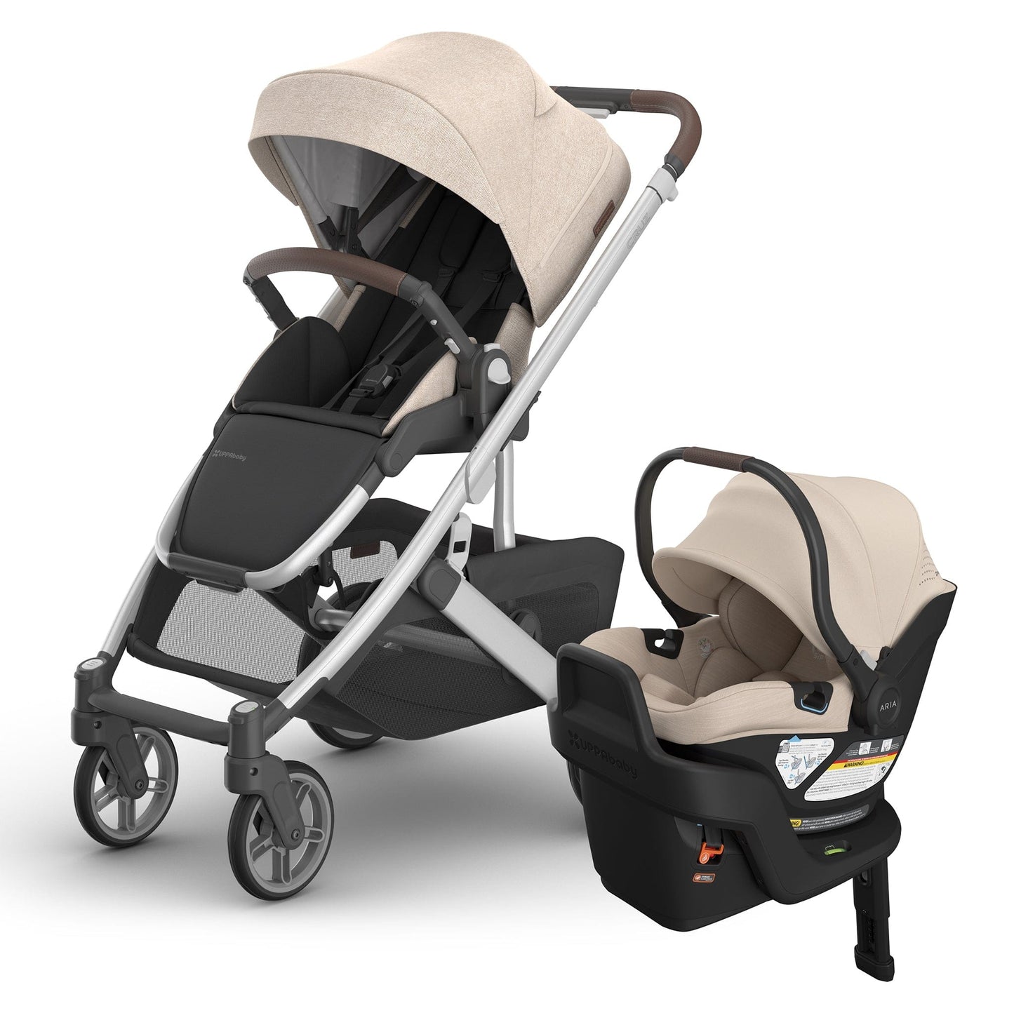 UPPAbaby Cruz V3 + Aria V2 Travel System Bundle - Declan / Declan - 0403-CRZ-NA-DCL-1002-ARI-US-DCL