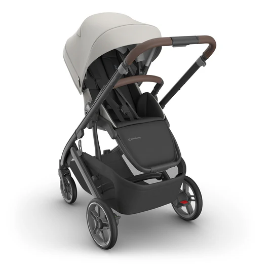UPPAbaby Cruz V3 Stroller - Savannah (Pearl Gray Jacquard / Carbon Frame / Chestnut Leather) - 0403-CRZ-NA-SAV