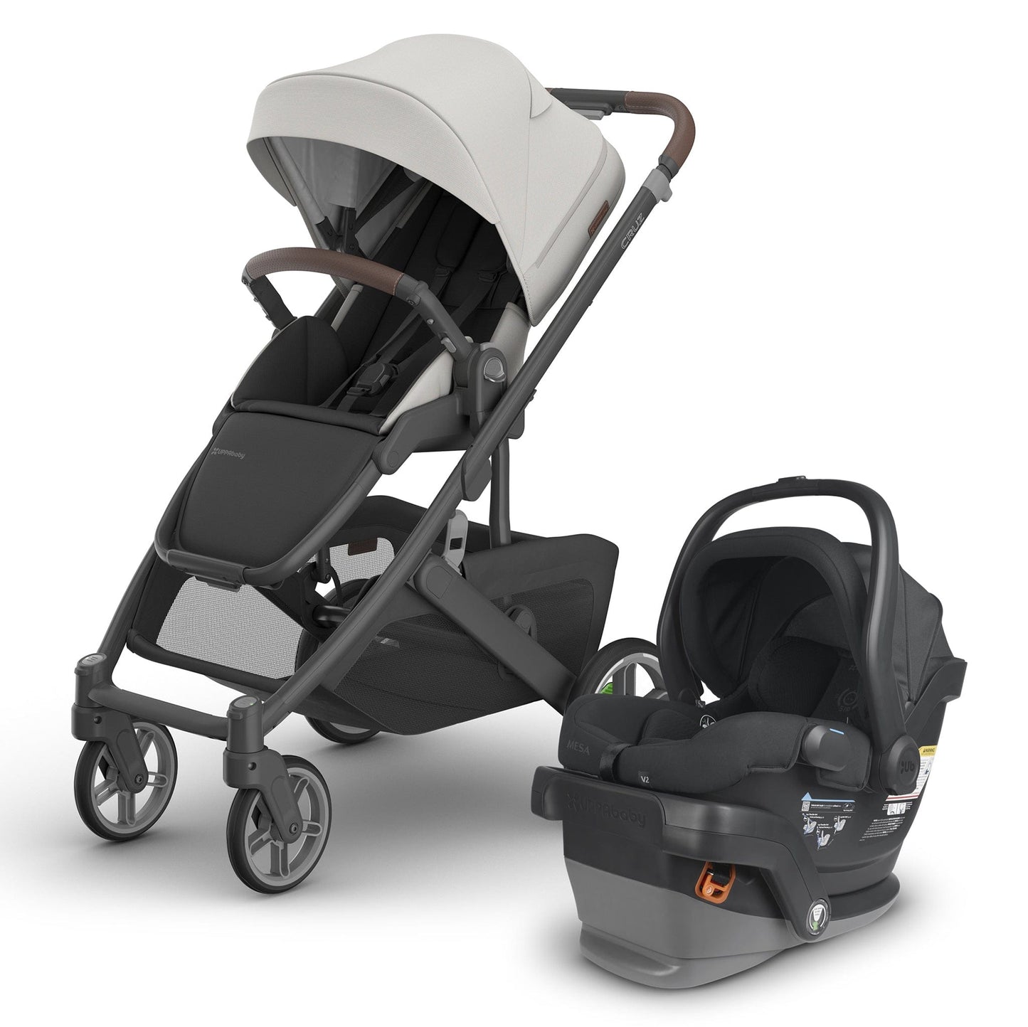 UPPAbaby Cruz V3 + Mesa V2 Travel System Bundle - Savannah / Jake - 0403-CRZ-NA-SAV-1002-MSA-US-JKE