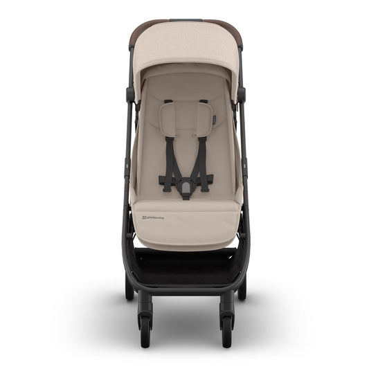 UPPAbaby Minu V3 Compact Stroller - Ada (Sandstone / Carbon Frame / Chestnut Leather) - 0803-MIN-NA-ADA