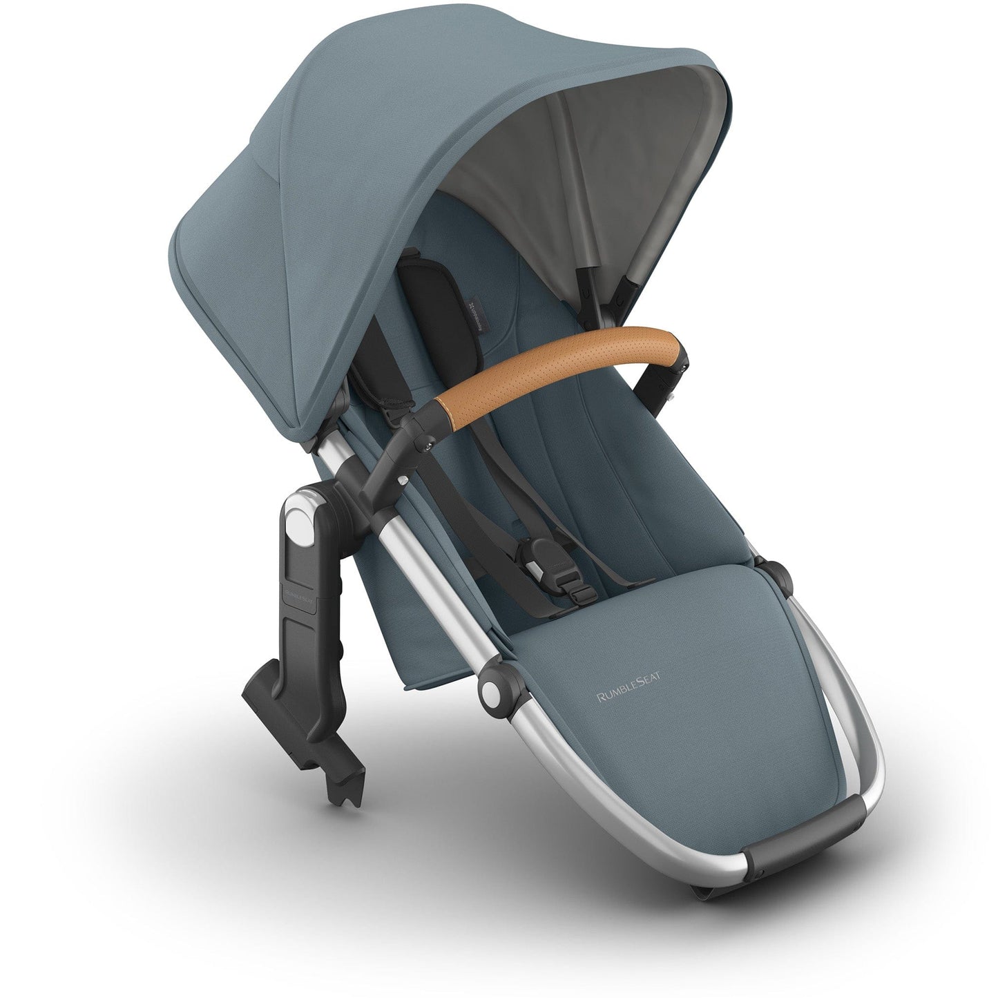 UPPAbaby RumbleSeat V3 - Callum (Stone Blue / Silver Frame / Sand Leather) - 0904-RBS-NA-CLM
