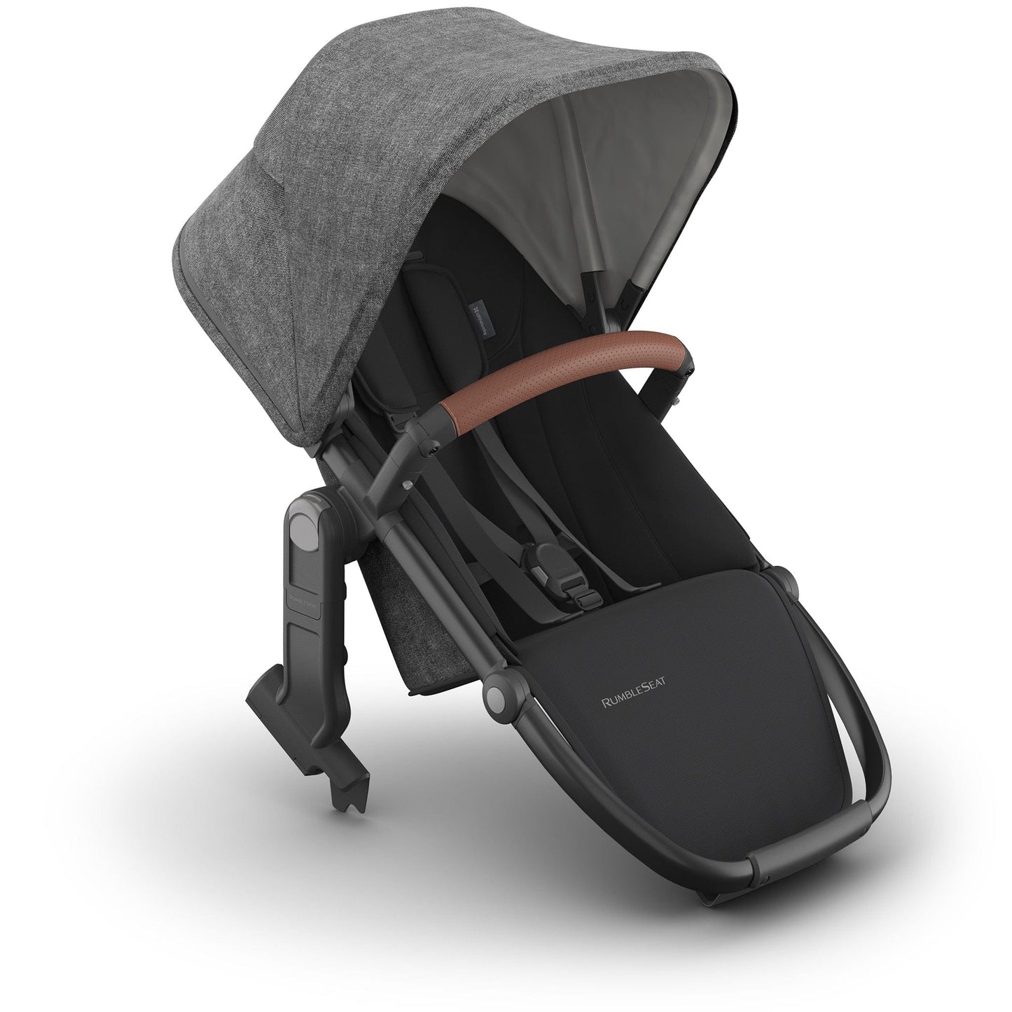 UPPAbaby RumbleSeat V3 - Greyson (Charcoal Melange / Carbon Frame / Saddle Leather)