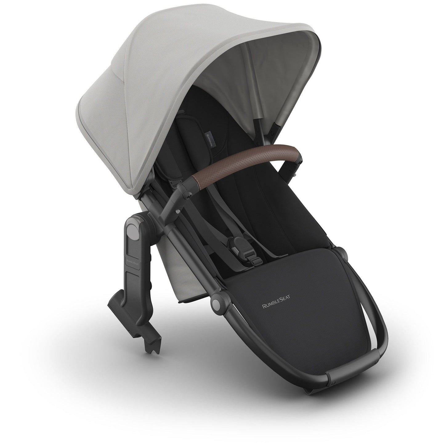 UPPAbaby RumbleSeat V3 - Savannah (Pearl Gray Jacquard / Carbon Frame / Chestnut Leather) - 0904-RBS-NA-SAV