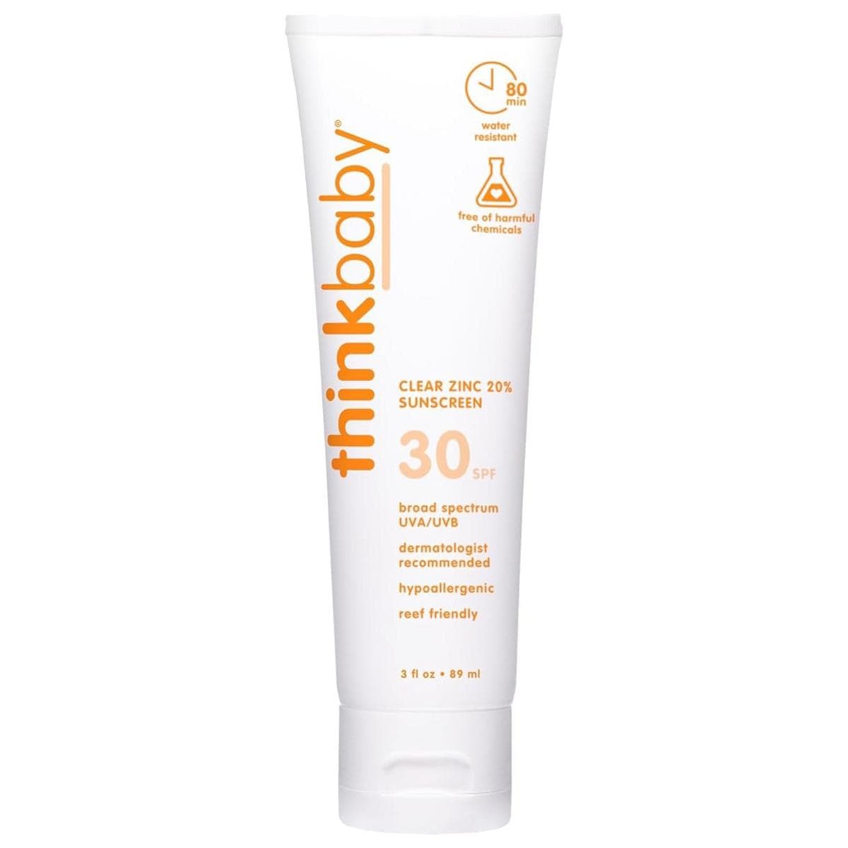 Thinkbaby SPF 30 Clear Zinc Sunscreen - 3 fl oz - 44175