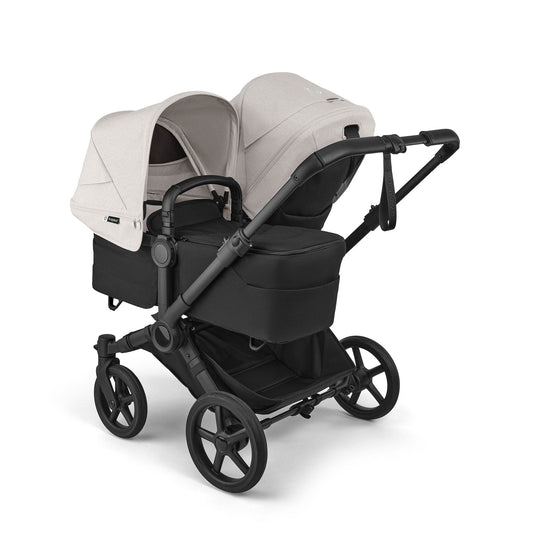 Bugaboo Donkey 6 Duo + Turtle Air Shield Travel System Bundle - Black / Heritage Black / Misty White - D6-DUO-TRVL-100370035