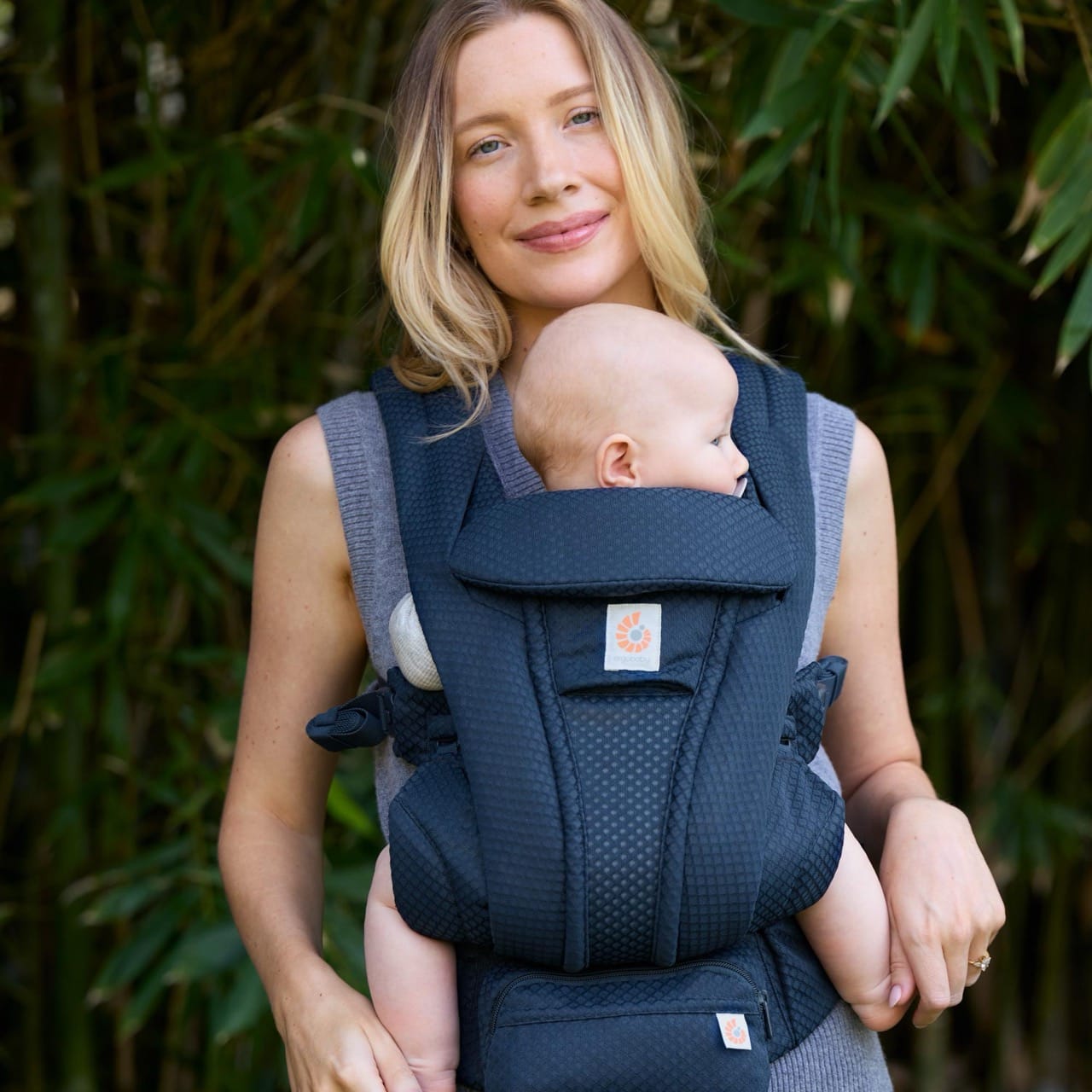 Ergobaby Omni Deluxe Baby Carrier, Mesh - Midnight Blue