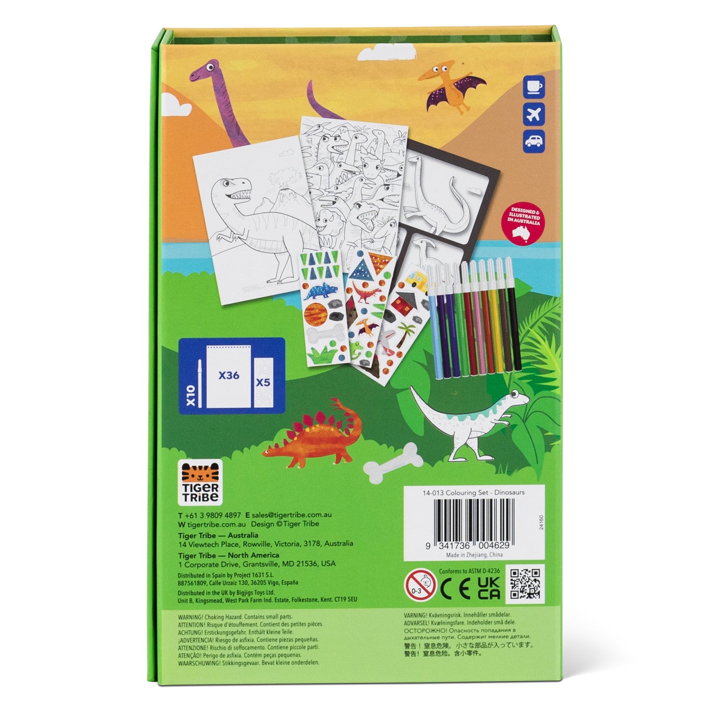 Tiger Tribe Coloring Set - Dinosaur - Image 12