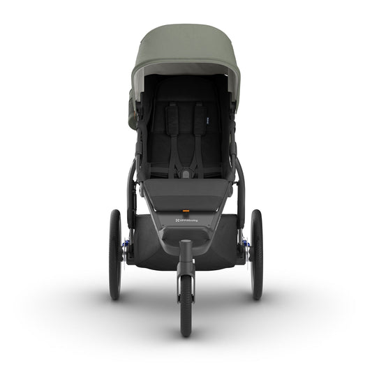 UPPAbaby Ridge V2 Jogging Stroller - Evelyn (Meadow Green / Carbon Frame) - 1403-RDG-NA-EVE
