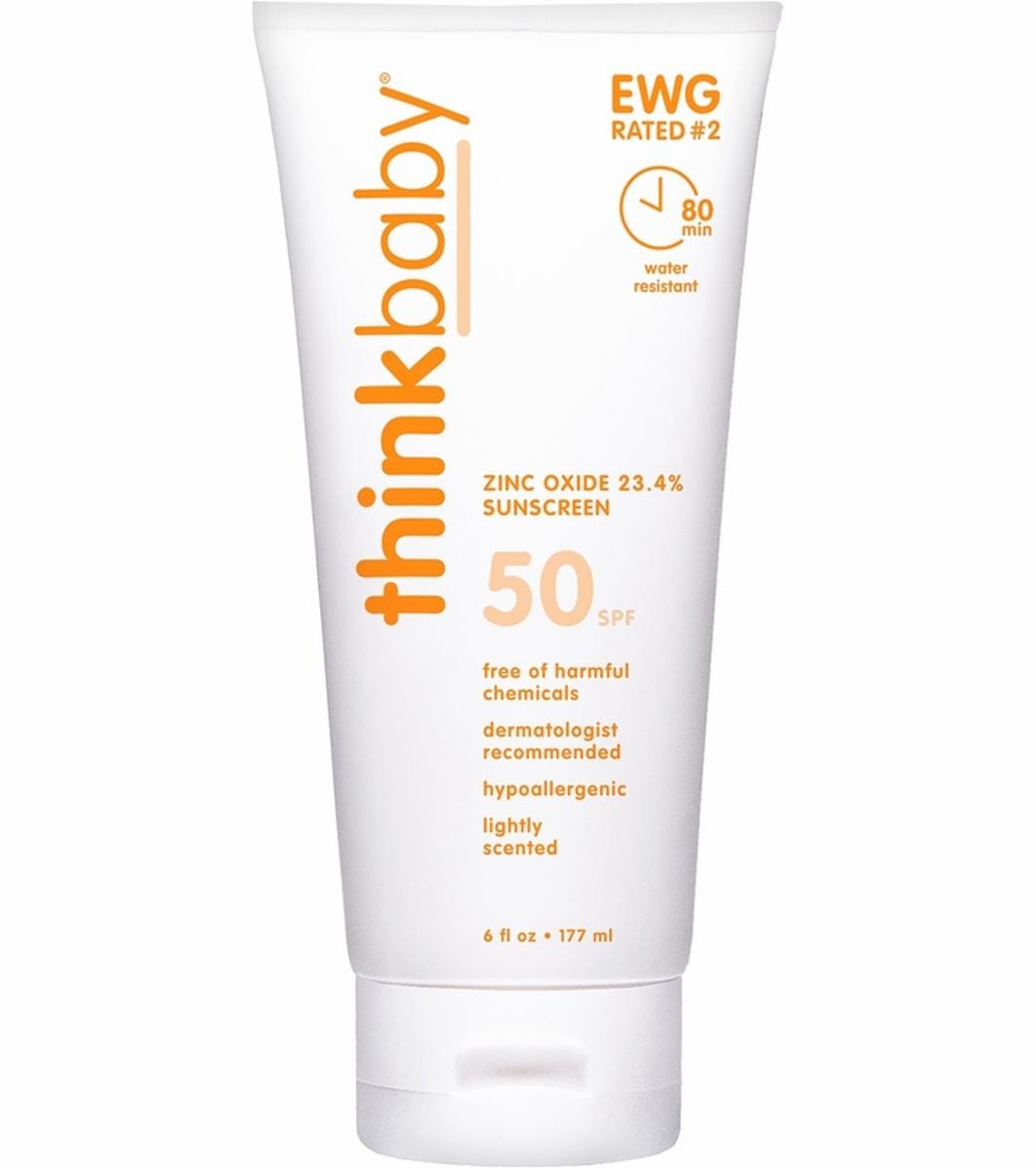 Thinkbaby Sunscreen Lotion Clear Zinc SPF 50 - 6 fl oz