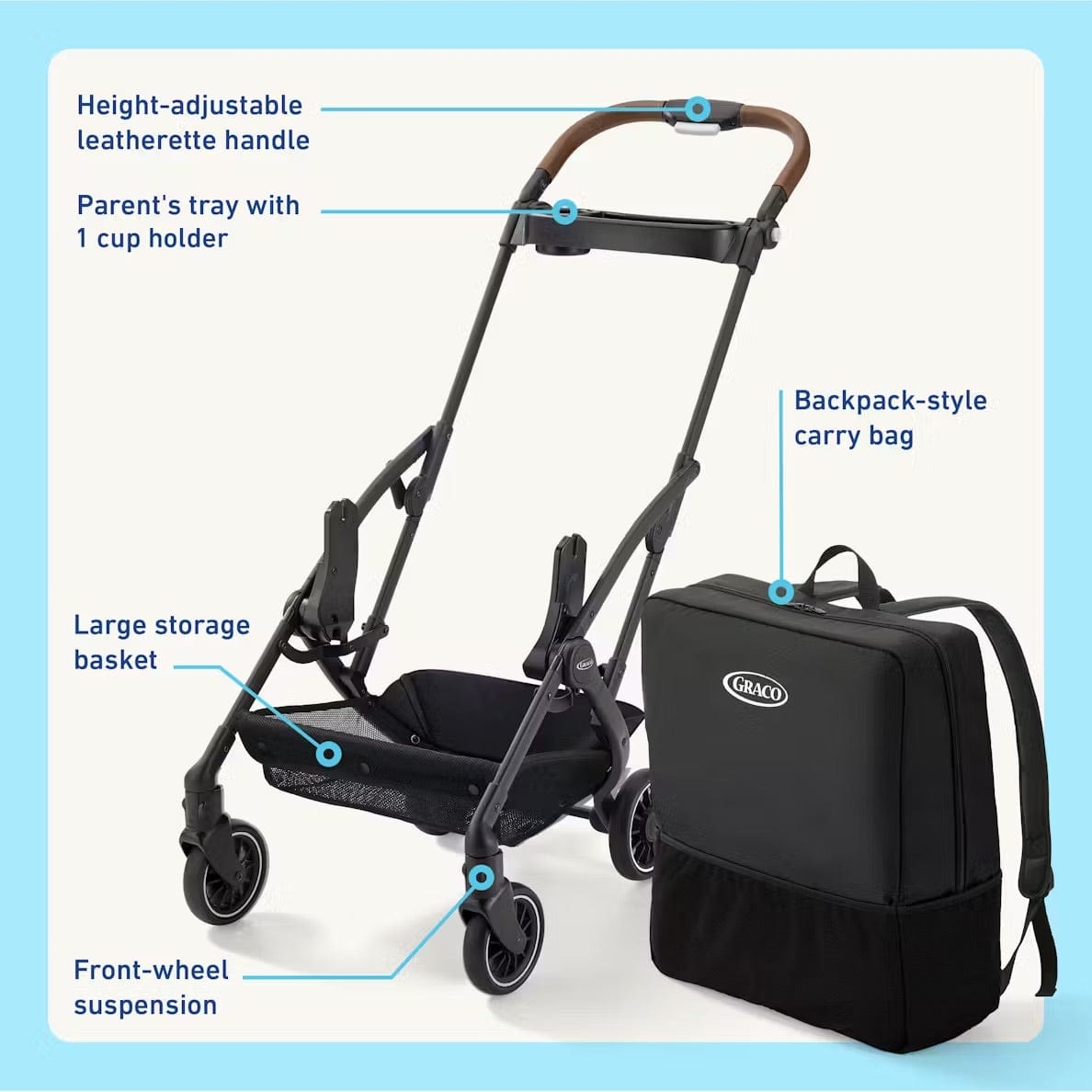 Graco GoMax Frame Stroller - Ace - 2216004