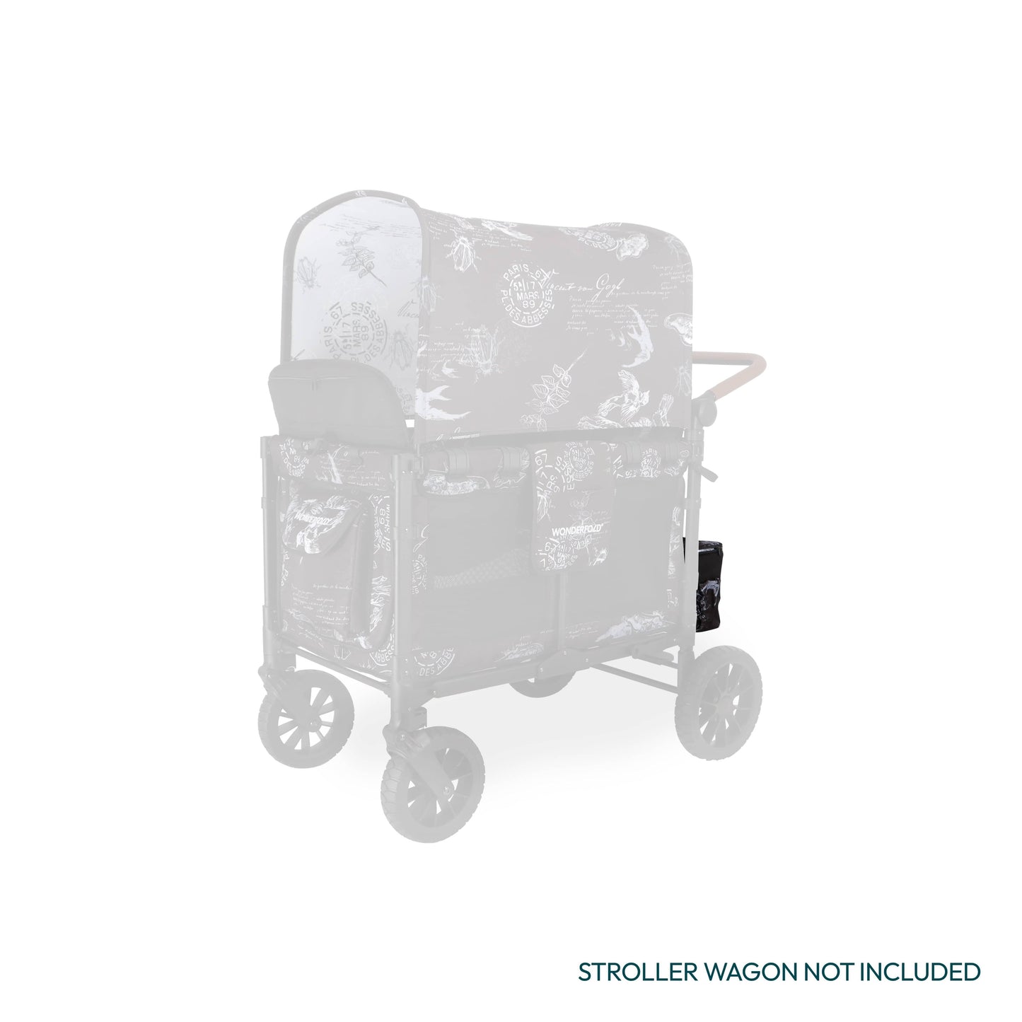 WonderFold W4 Elite/luxe Rear Basket - Van Gogh Sketches - W4ELRBF-VGSK