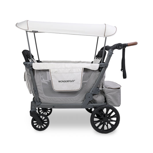 WonderFold L4 Quad (4 Seater) Stroller Wagon - Gray
