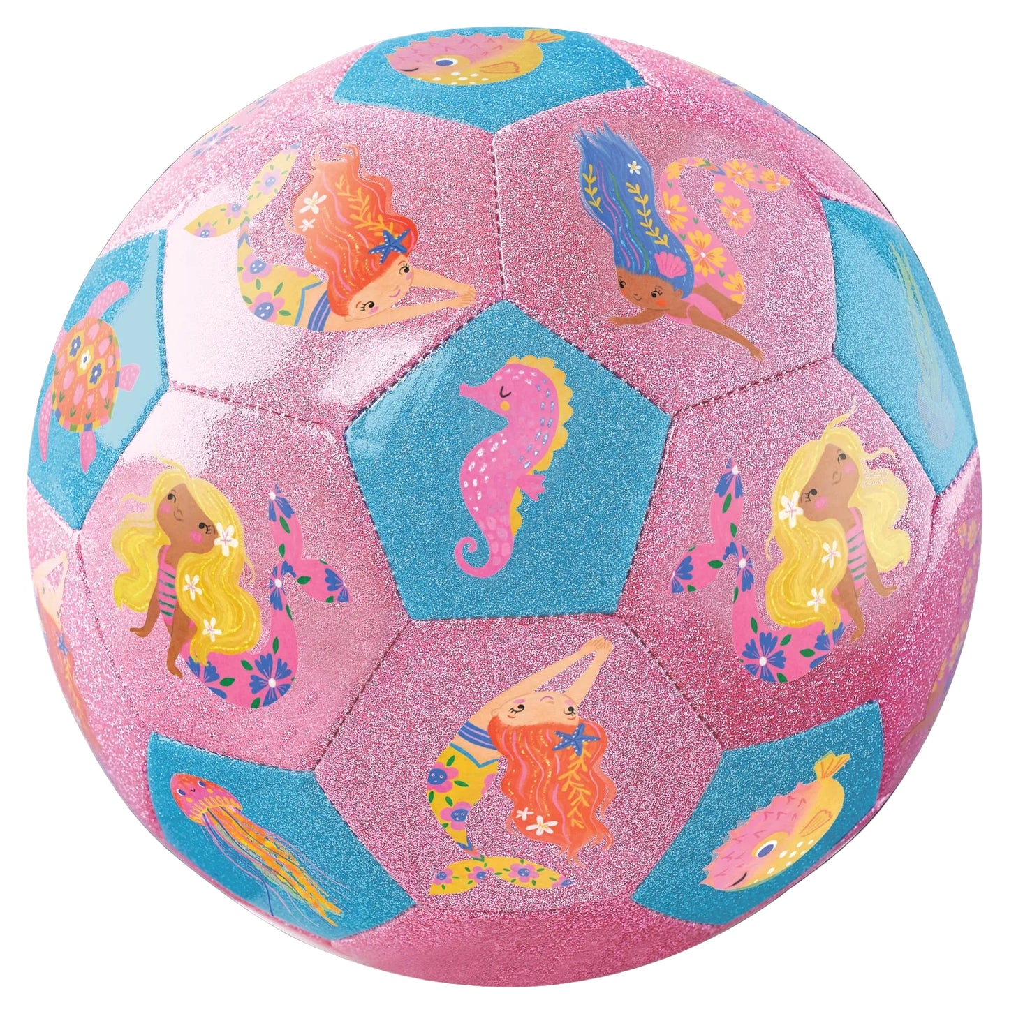 Crocodile Creek Size 3 Glitter Soccer Ball - Mermaids