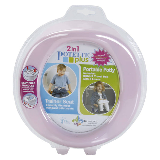 Potette Plus 2-in-1 Portable Potty - Pastel Pink