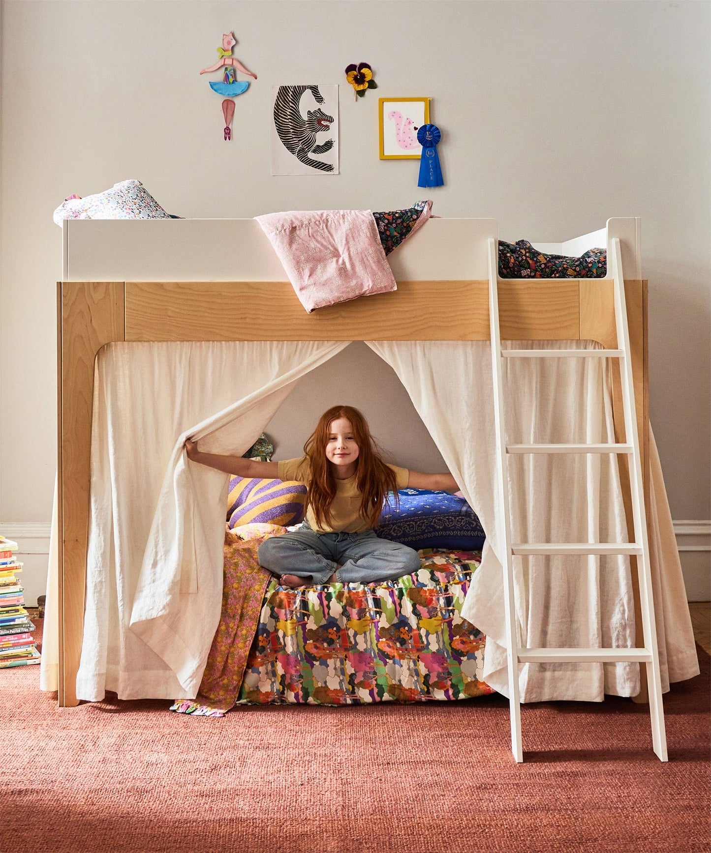 Oeuf Perch Full Size Bunk Bed - Birch - 2PFBB01