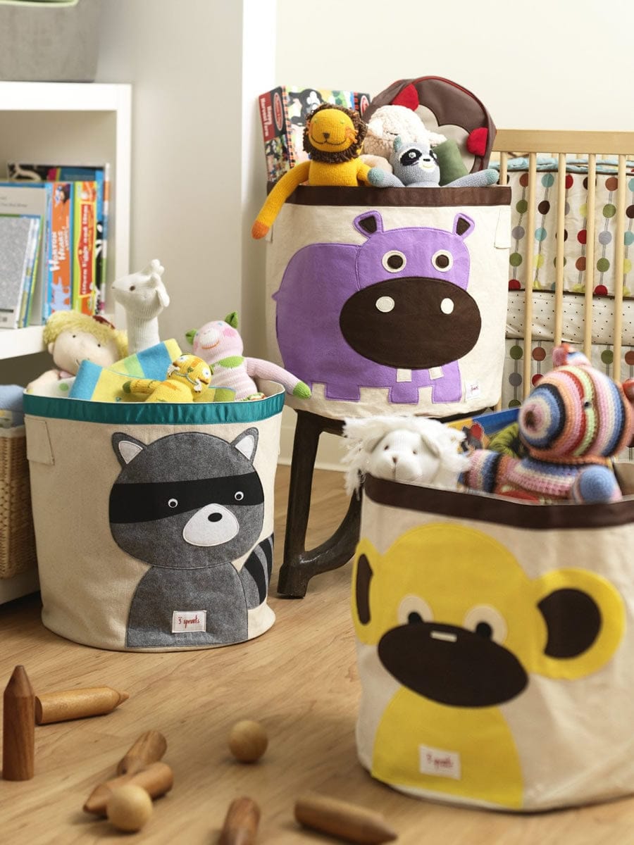 3 Sprouts Storage Bin - Hippo Purple - UBNHIP