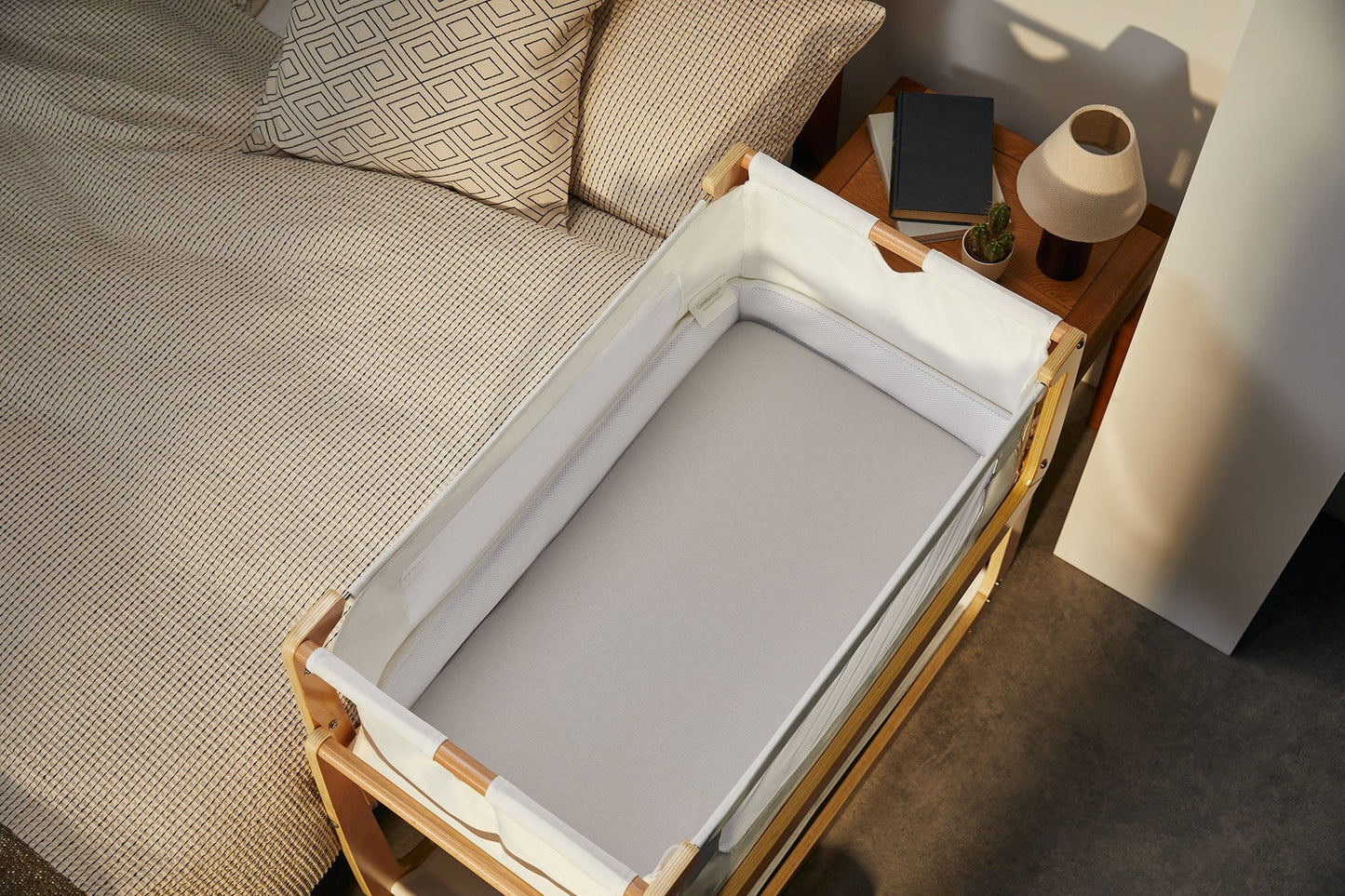 Snuz SnuzPod Crib Fitted Sheets, 2 Pack - Grey Star