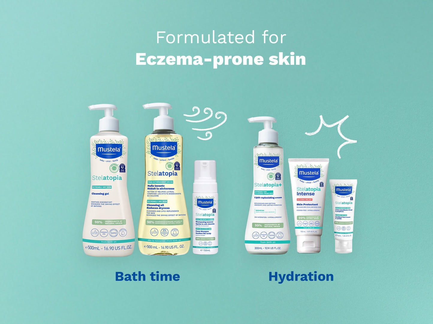 Mustela Stelatopia Foam Shampoo
