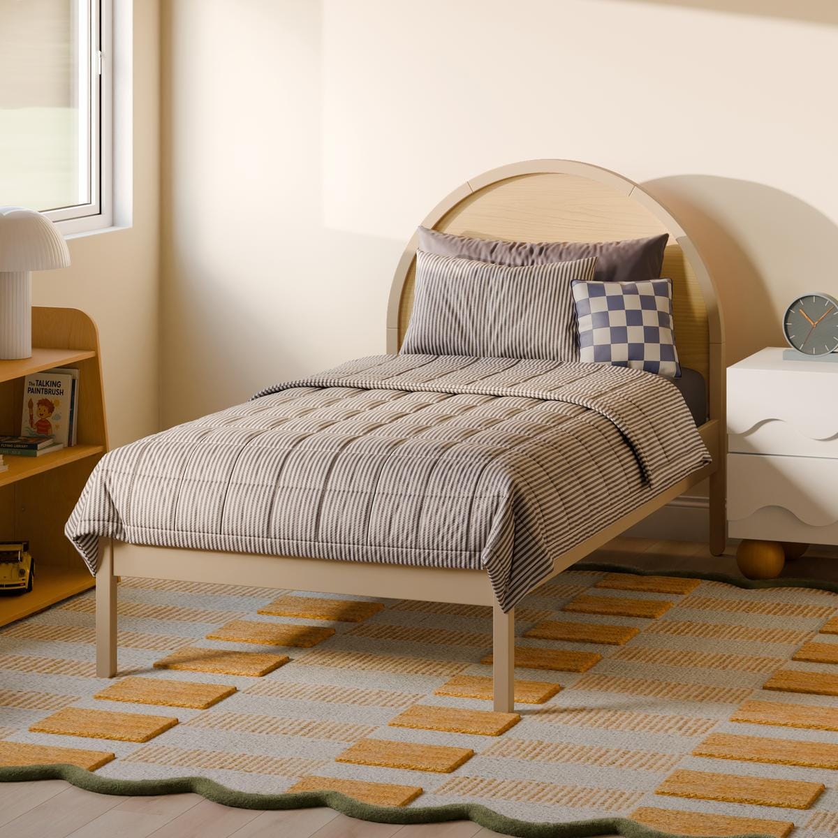 Babyletto Moab Twin Bed - Taupe/Ash