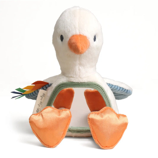 Itzy Ritzy Goose Itzy Bitzy Mirror Sensory Tummy Time Mirror
