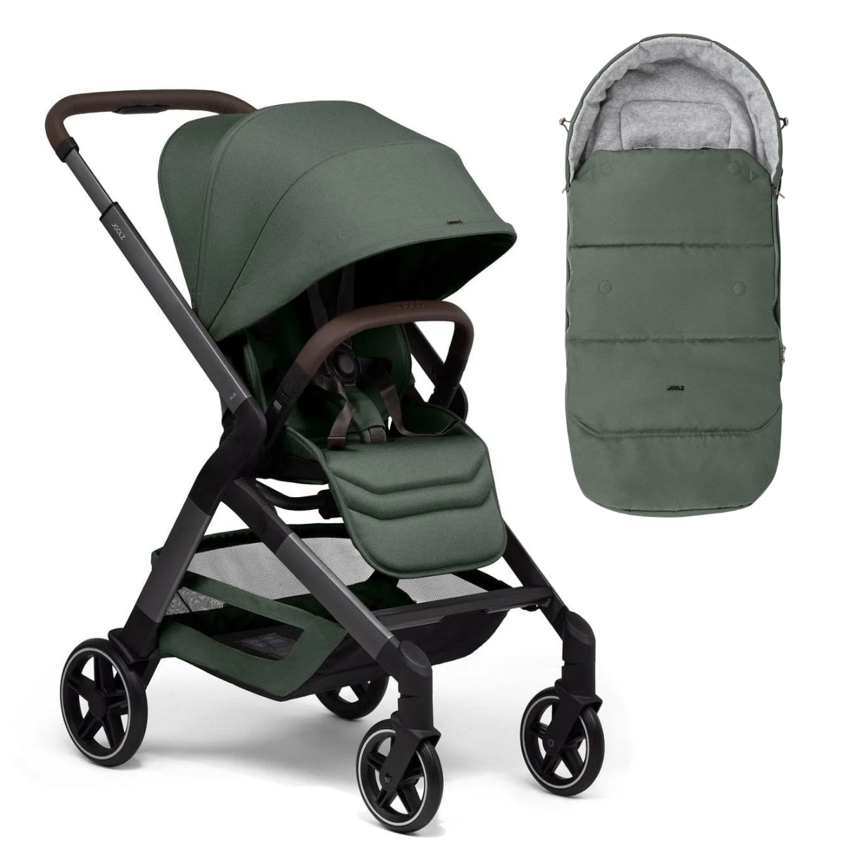 Joolz Hub2 Stroller + Footmuff Bundle - Forest Green
