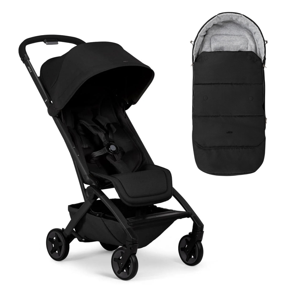 Joolz Aer2 Lightweight Compact Stroller + Footmuff Bundle - Space Black