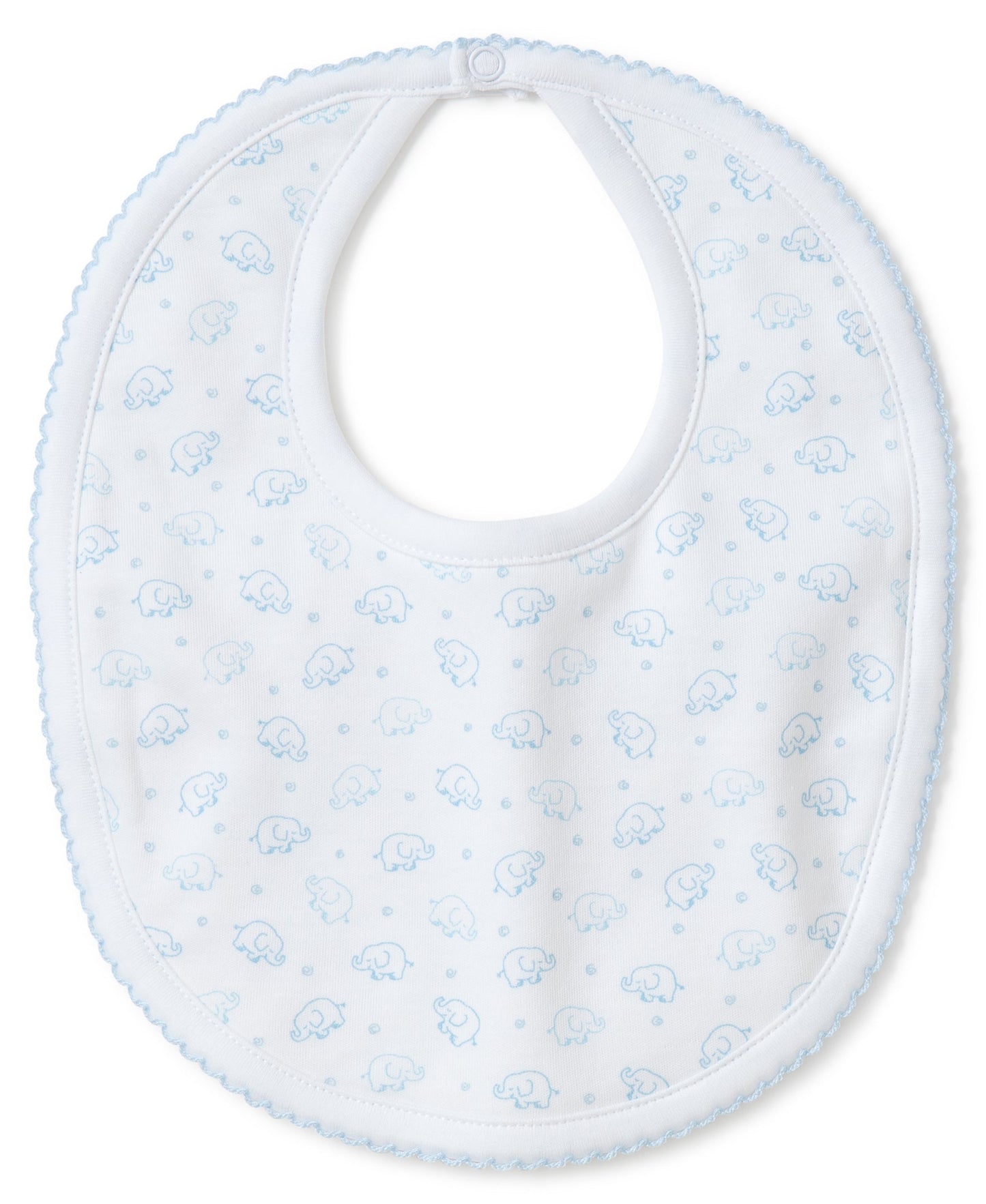 Kissy Kissy Ele-Fun Print Bib - Light Blue