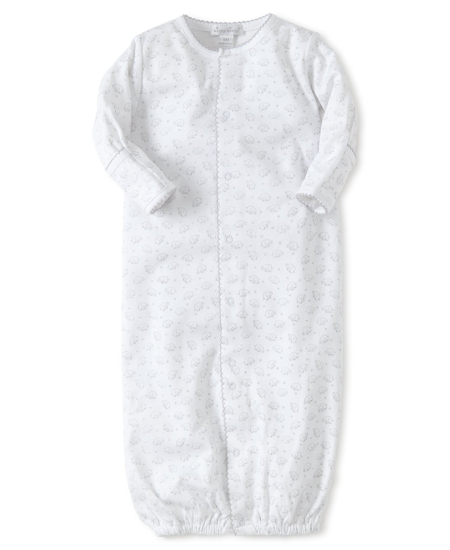 Kissy Kissy Ele-Fun Print Converter Gown - Silver