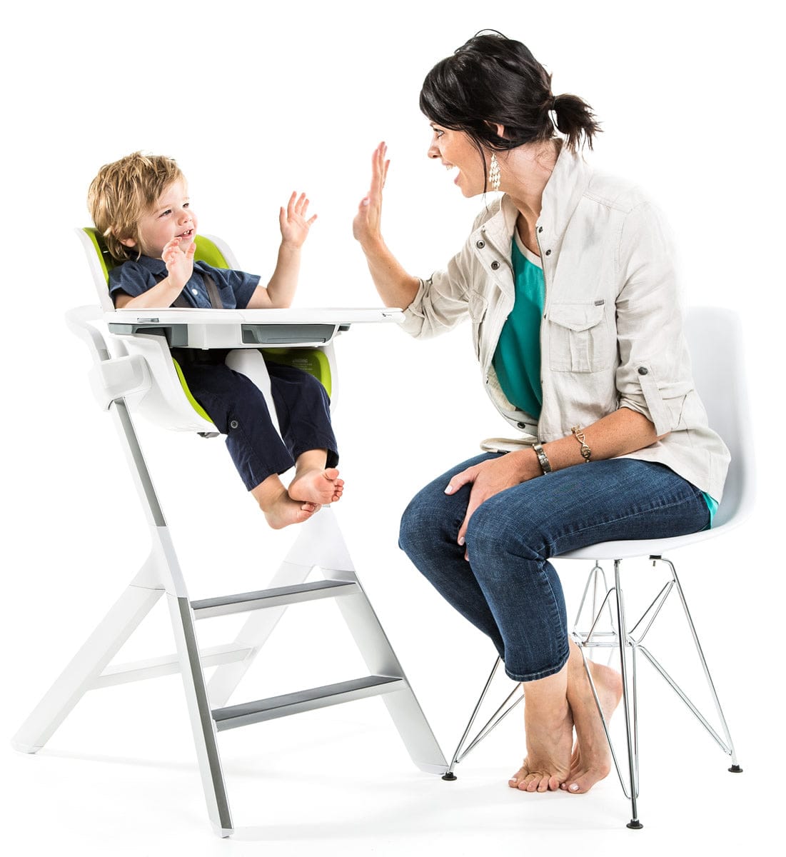 4moms High Chair - White/Grey