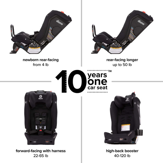 Diono Radian 3RXT SafePlus All-in-One Convertible Car Seat - Black Jet - 50100-NA-01