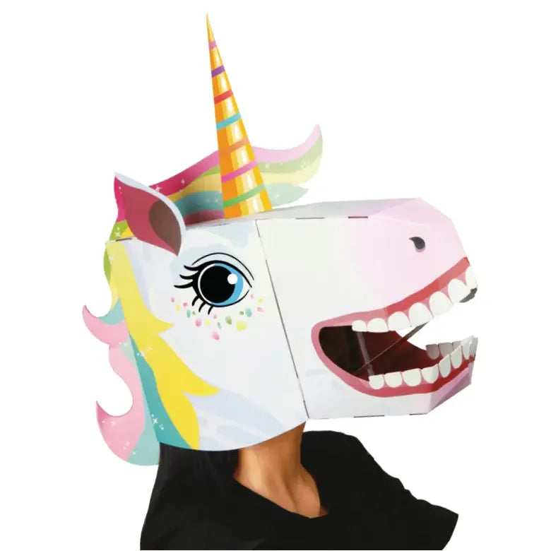 3D Paper Mask - Unicorn Mask