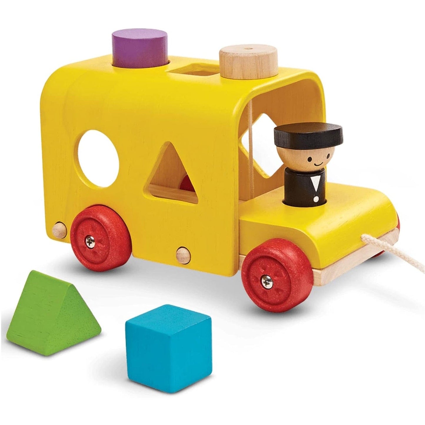 Plan Toys Sorting Bus Pull Toy - 5121-P