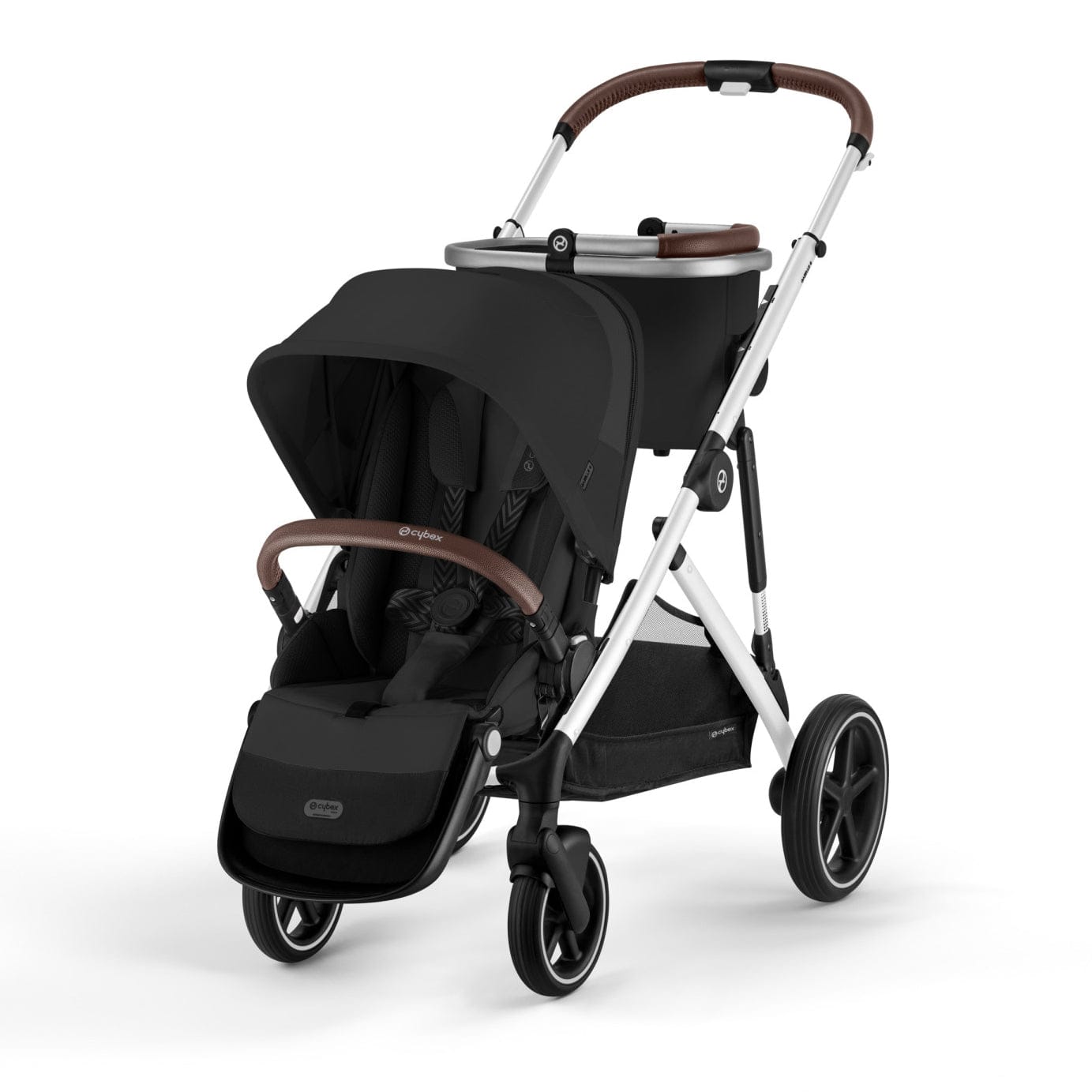 cybex stroller 2021 Cybex Gazelle S Stroller Moon Black/Silver Frame