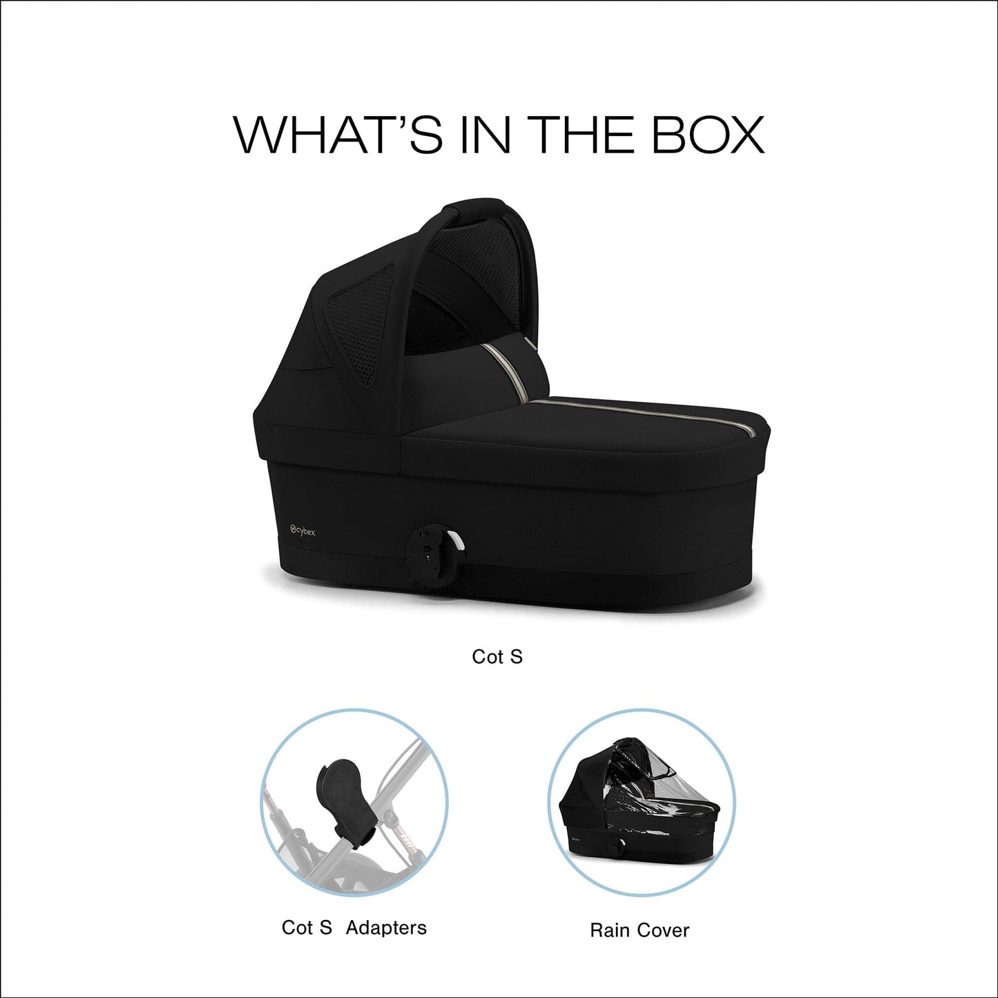 Cybex Cot S for AVI Spin - Moon Black