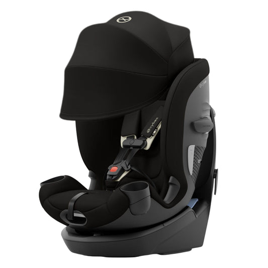 Cybex Callisto G 360 SELECT Rotating All-in-One Convertible Car Seat + Canopy Bundle - Black - 525000957-525000973