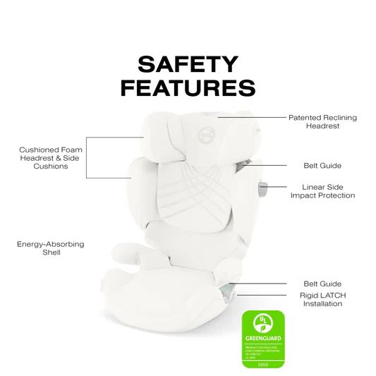 Cybex Solution T High-Back Booster Car Seat - Off-White