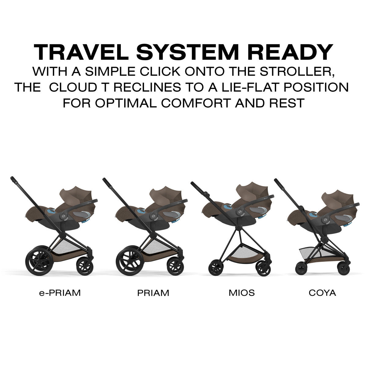 Cybex Cloud T SensorSafe Infant Car Seat - Coconut Brown