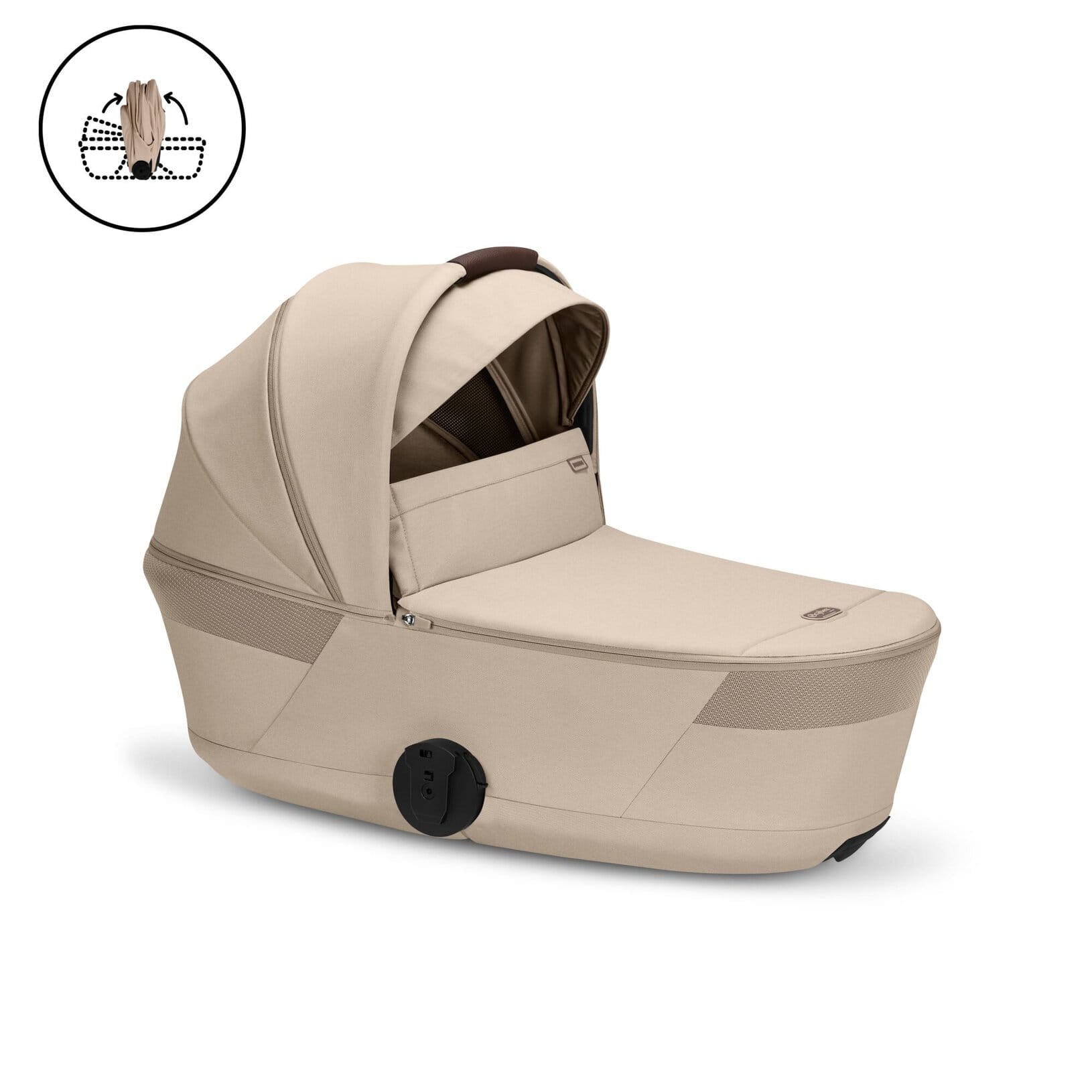 Balios Fold Carry Cot Almond Beige