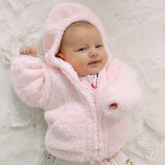 Angel Dear Chenille Hoodie, 12-18 Months - Pink - 5605AD