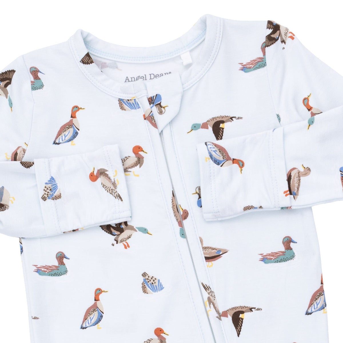 Angel Dear 2 Way Zipper Footie - American Ducks, 3-6M - Image 3