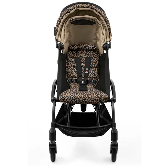 Stokke YOYO3 Ultra Compact 6+ Stroller (One Box) - Black / Leopard (Wild Collection) - 654300