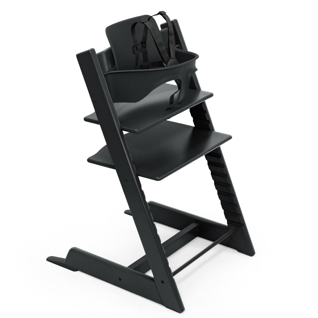 Stokke Tripp Trapp High Chair2 - Black with Black Harness