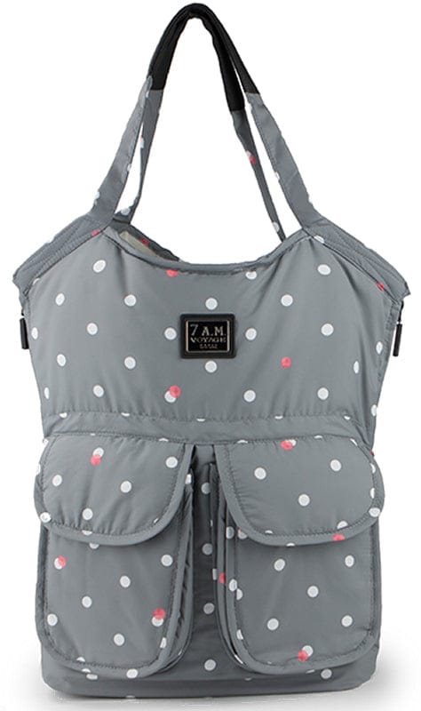7 A.M. Enfant Barcelona Bag - Grey Dots - VB002-GRYDOTS