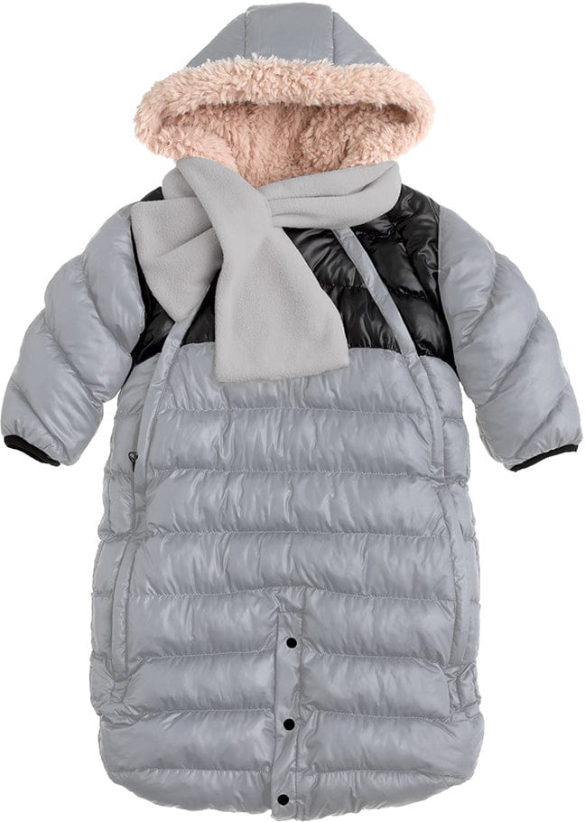 7 A.M. Enfant Doudoune, Small - Gray/Black - DD100S