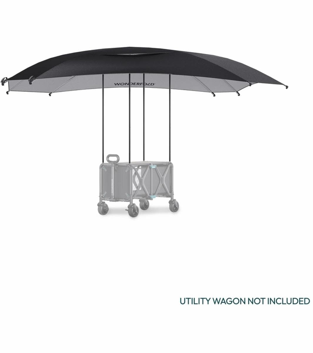WONDERFOLD S5 Convertible Utility Wagon Canopy - Black - S5CPY-BLK