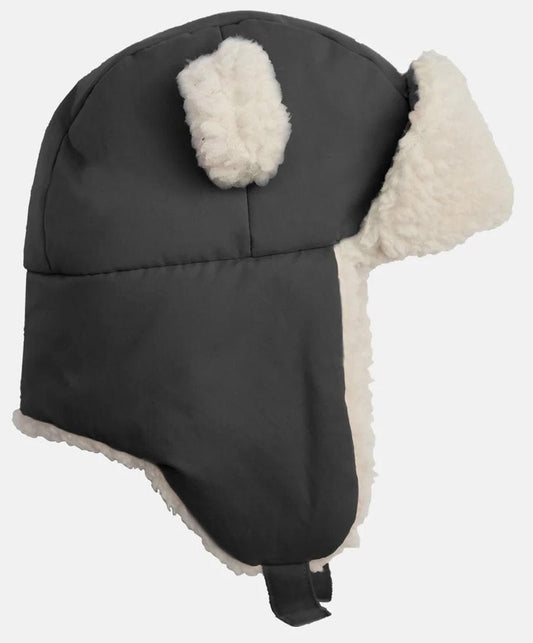 7 A.M. Enfant The Cub Mitten & Hat Set - Benji - Smokey (6-12M) - MTCHE80-D2-SMK