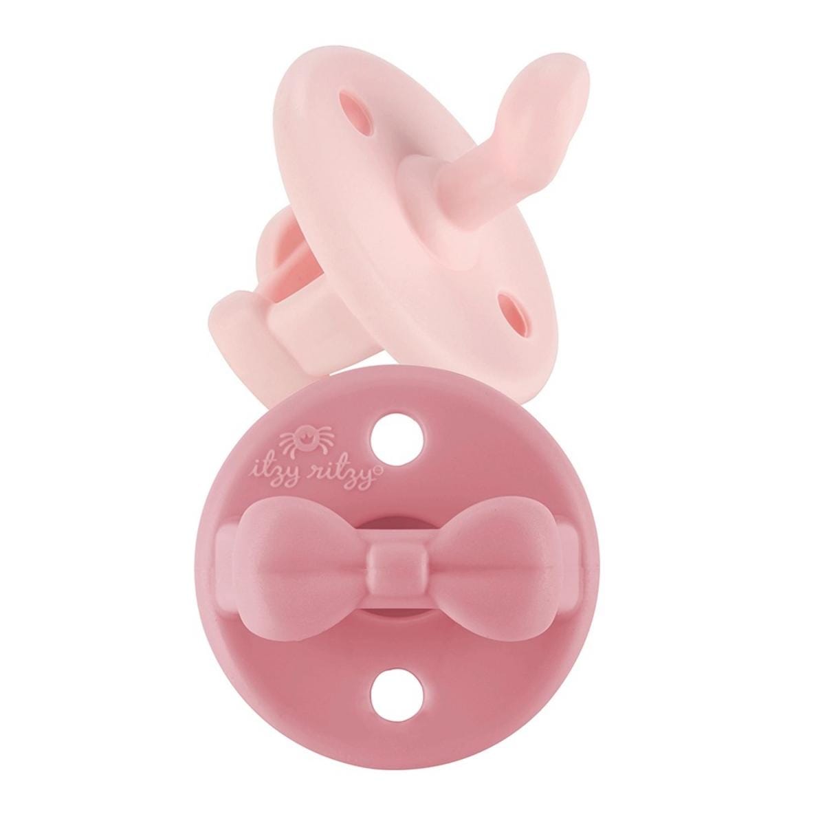 Itzy Ritzy Sweetie Soother 2-Pack Orthodontic Silicone Pacifiers - Ballet Slipper & Primrose (6-18M) - OSP8324618