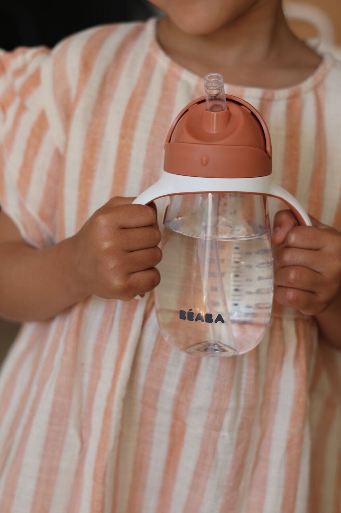 Beaba Straw Sippy Cup - Terracotta - 913586